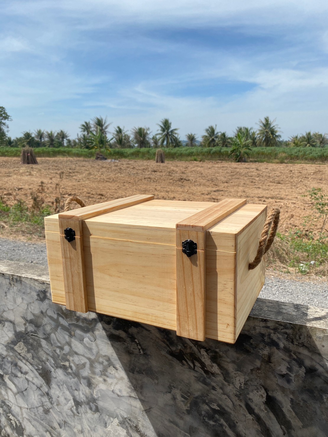 กล่องไม้สนใส่กาแฟ (Coffee Box)