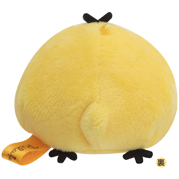 ตุ๊กตาเล็ก San-X แบบ Rilakkuma (Kiiroitori) ด้านบนมีที่ห้อย เอาโซ่หรือพวงกุญแจมาคล้องได้ ตรงตัวมีเม็ดถ่วงด้านใน ขนาด 5 x 6 x 6 ซม.
