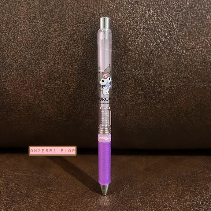 ดินสอกด Pentel Energel (Energize) ลาย Kuromi สีม่วง-ใส จากญี่ปุ่น