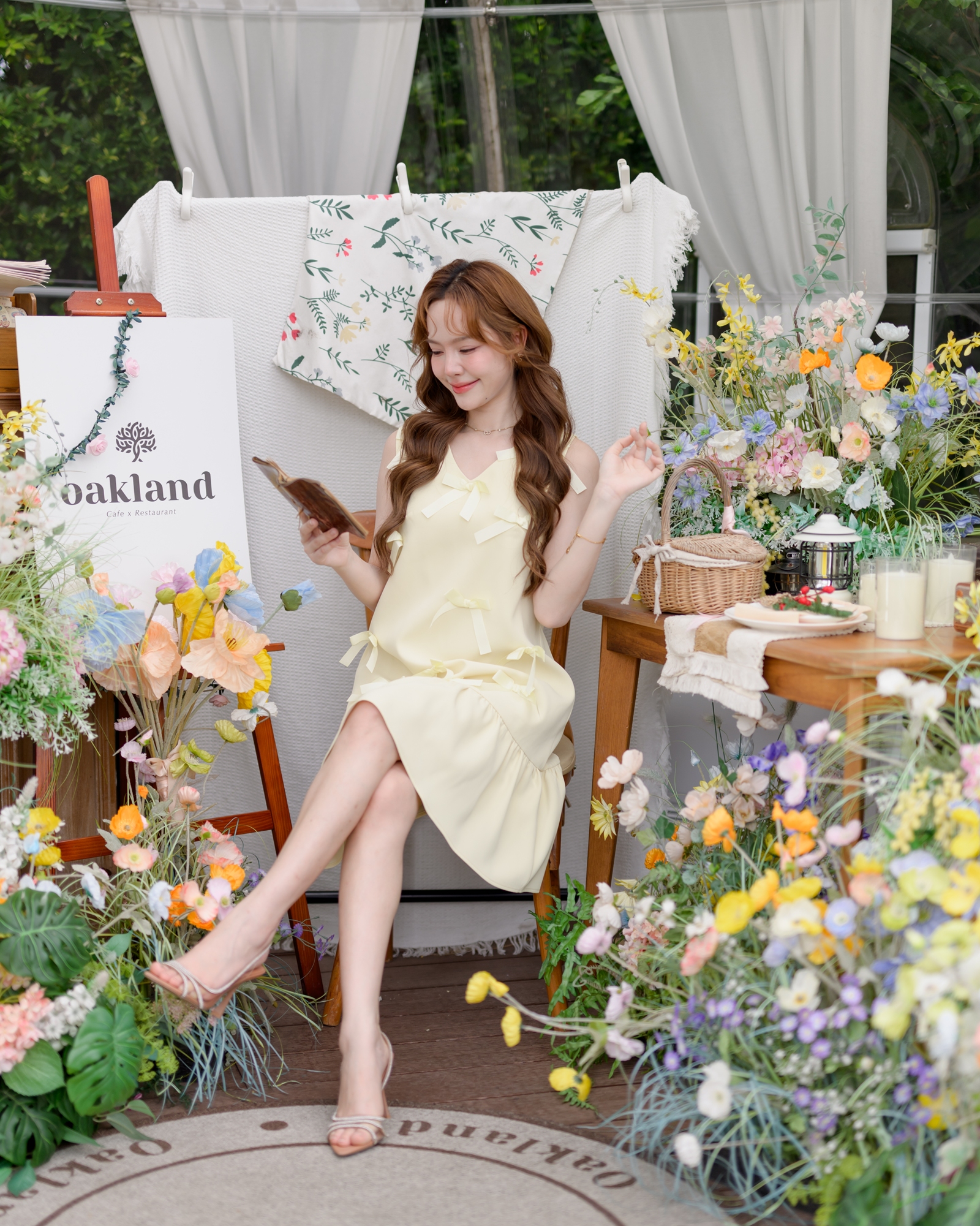 Bow me softly dress : สีเหลืองอ่อน