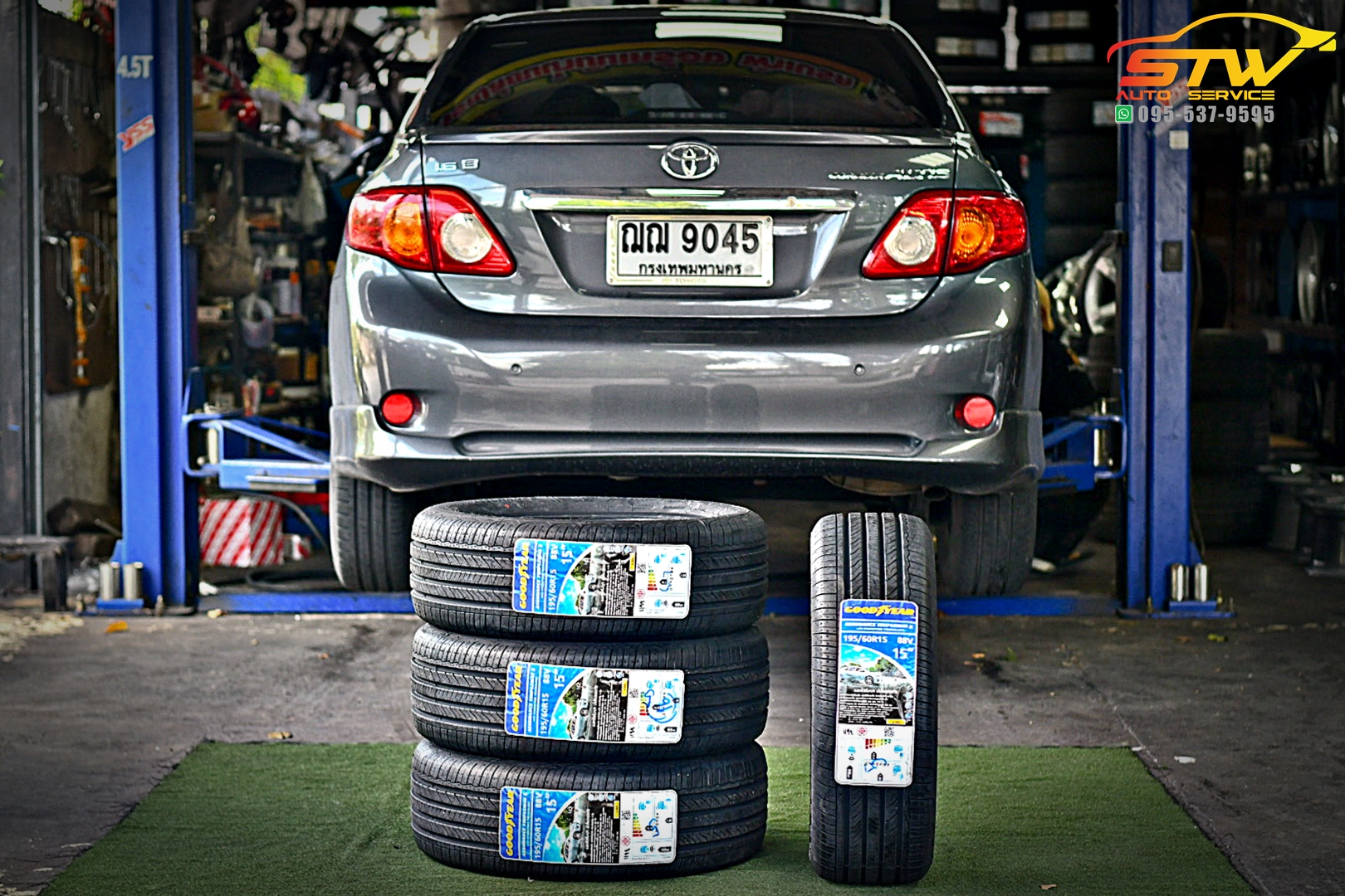 เปลี่ยนยาง TOYOTA ALTIS GOODYEAR Assurance TripleMax2 195/60R15 88V