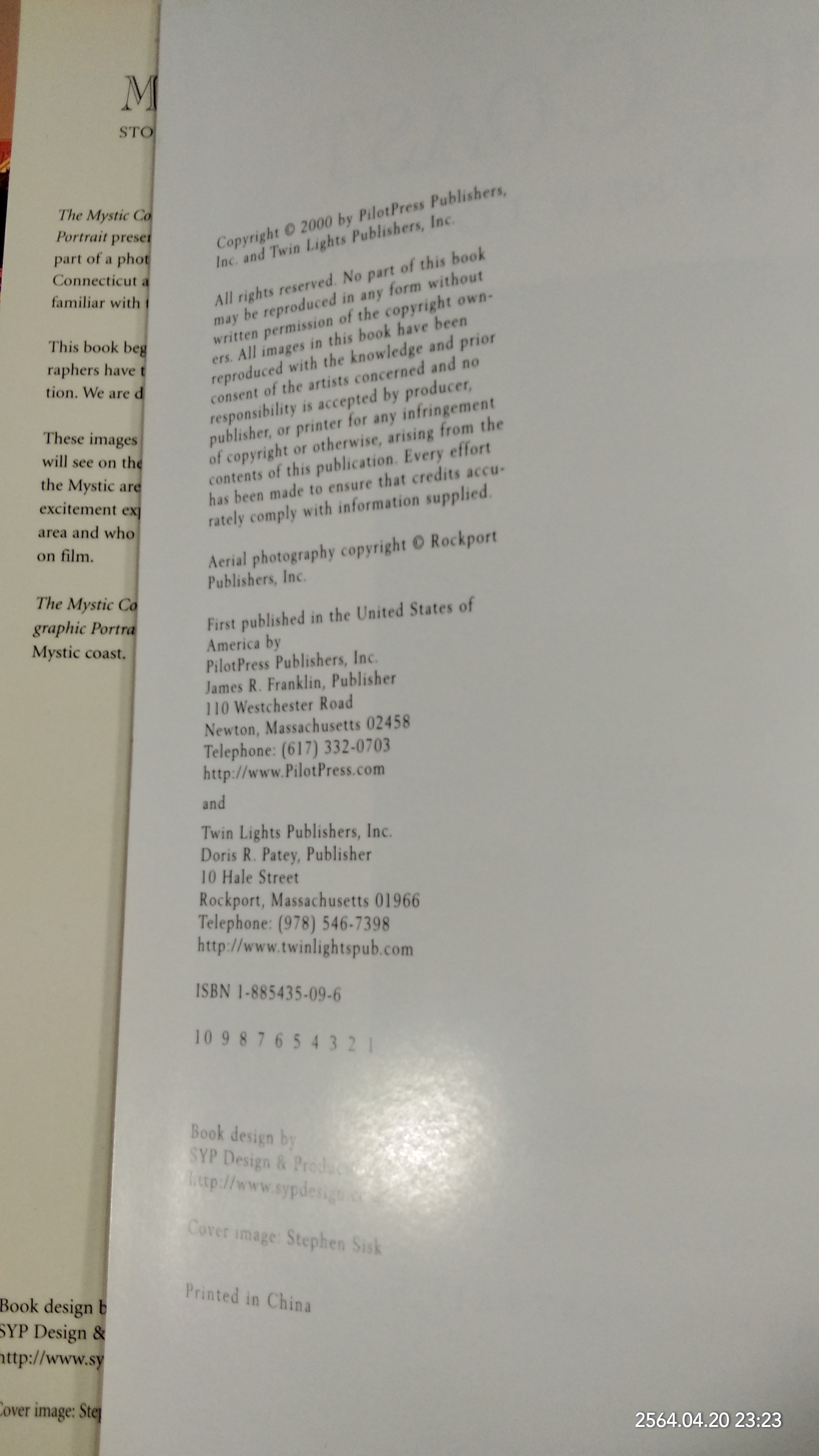 THE MYSTIC COAST STONINGTON TO NEW LONDON