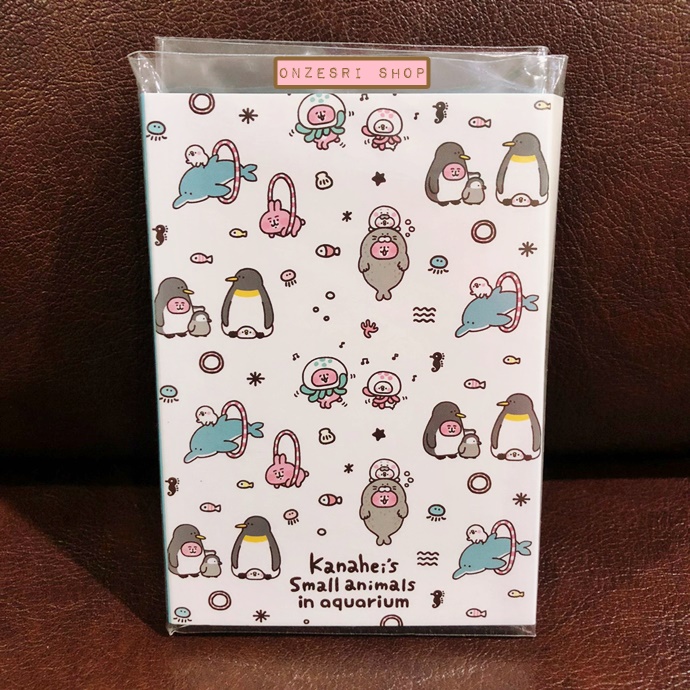 สมุดฉีกแบบเล่ม Kanahei's Small Animals in Aquarium (Limited) ขนาด 7.8 x 10.9 x 1.3 ซม. มีกระดาษ 4 ลาย รวม 80 แผ่น