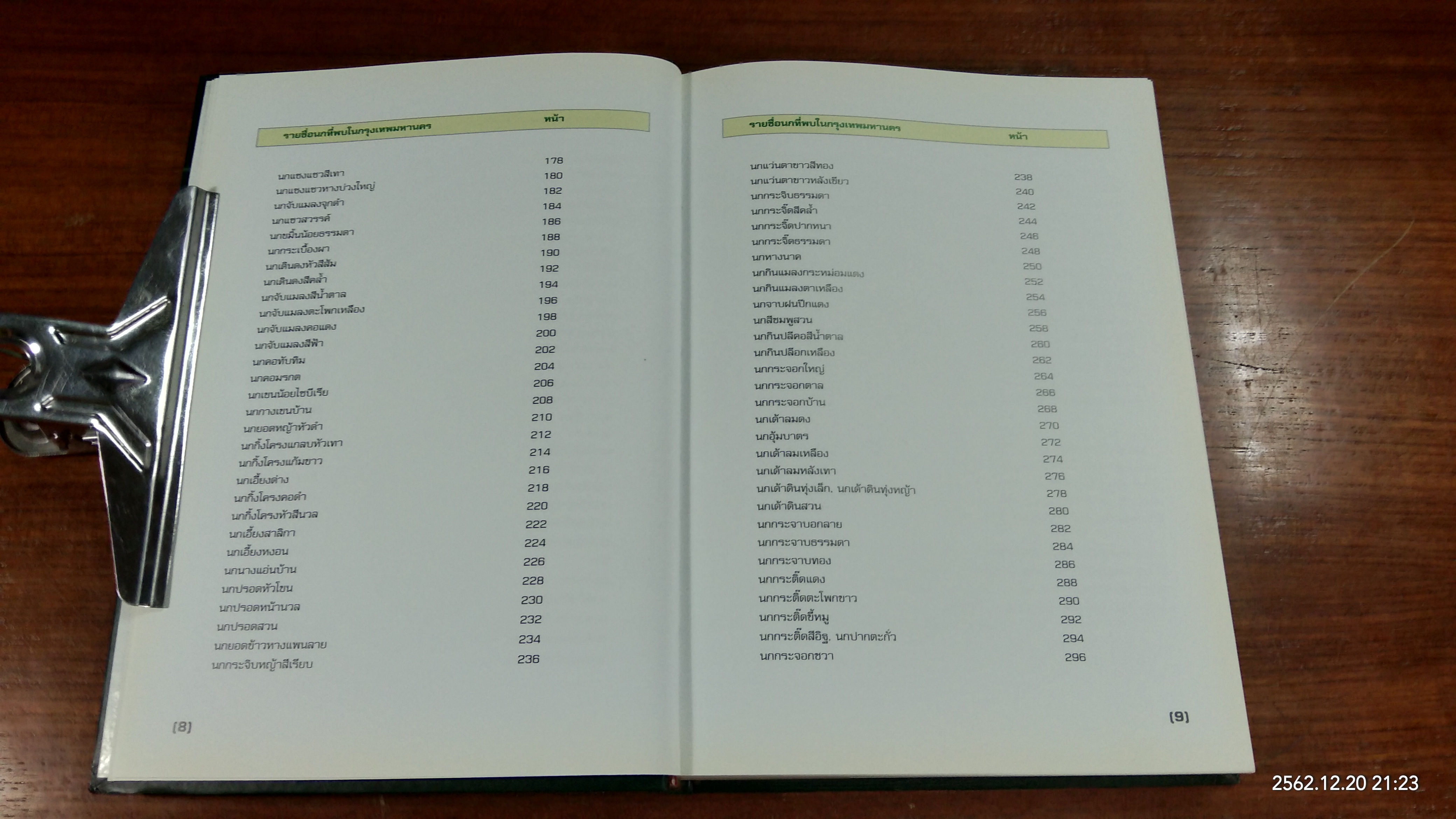 นกในกรุงเทพมหานคร / กรมส่งเสริมคุณภาพสิ่งแวดล้อม