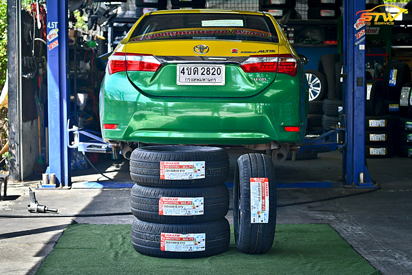 ยาง MAXXIS MECOTRA MAP5 205/55R16 91V ติดตั้งใส่ TOYOTA ALTIS