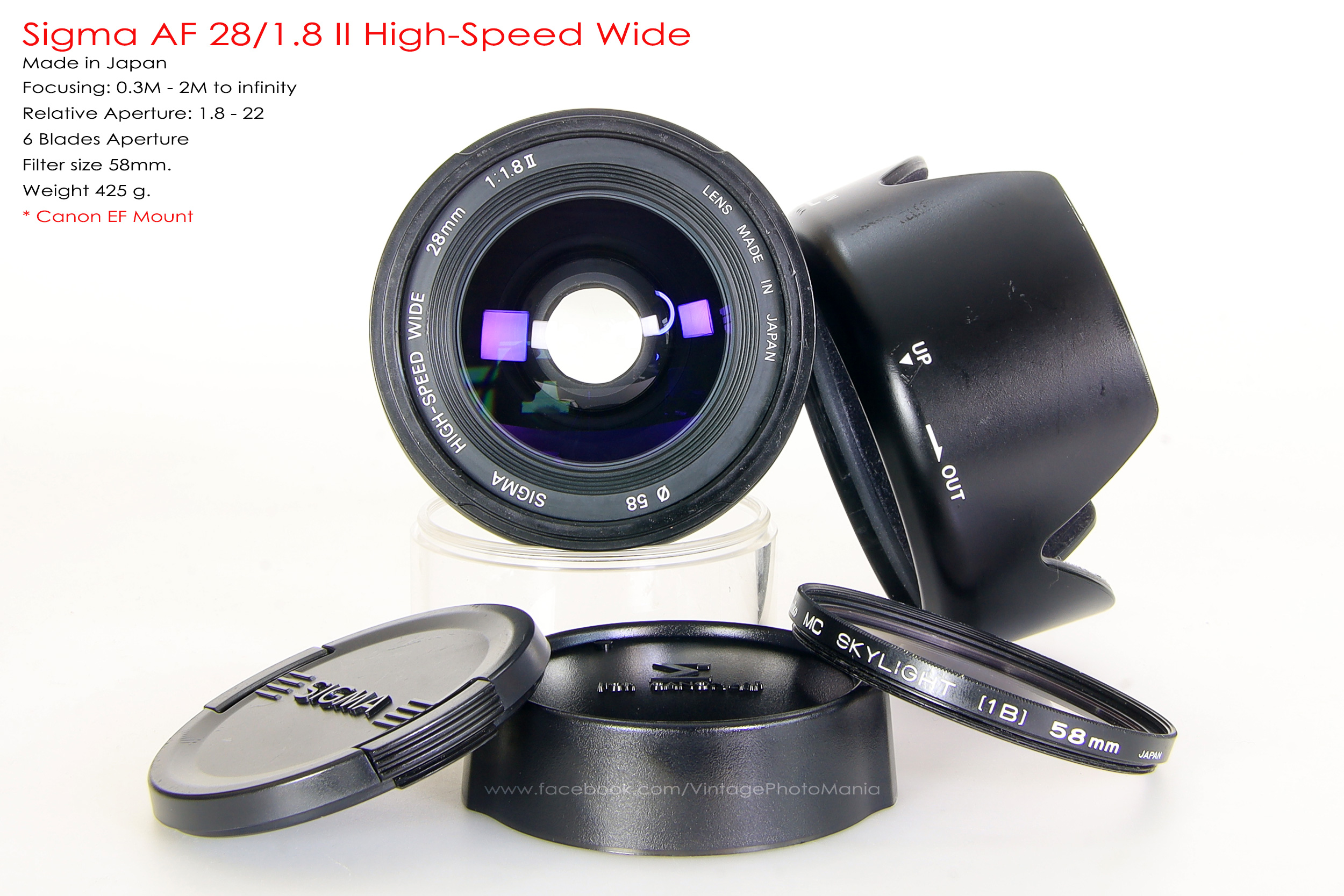 Sigma AF 28/1.8 II Hight-Speed Wide *Canon EF Mount เลนส์มุมกว้างเอฟสว่างๆ [อ่านรายละเอียดก่อนสั่งซื้อ]