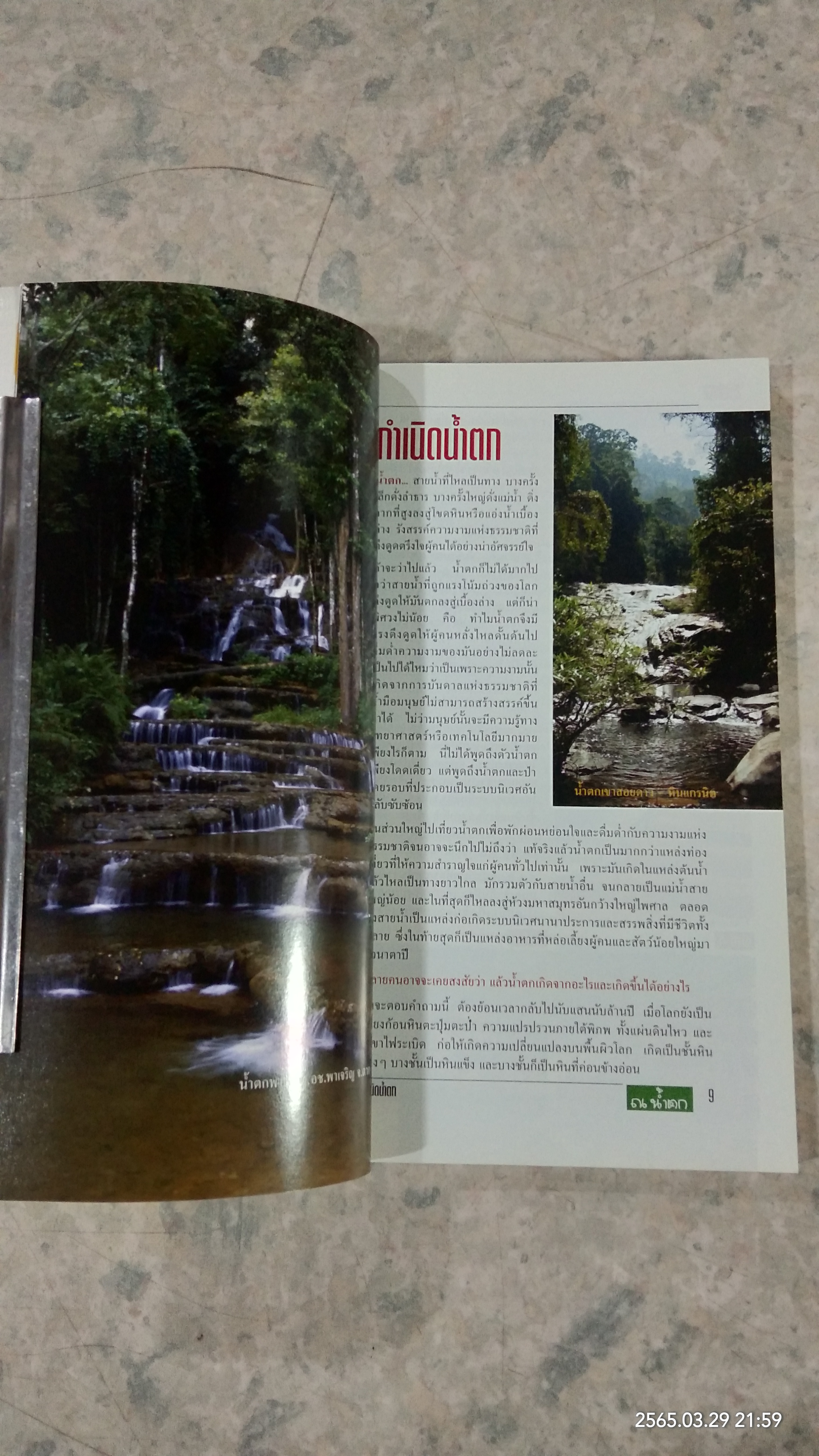 ณ น้ำตก คู่มือเที่ยวน้ำตกฉบับเพื่อนธรรมชาติ / แม้นวาด กุญชร ณ อยุธยา