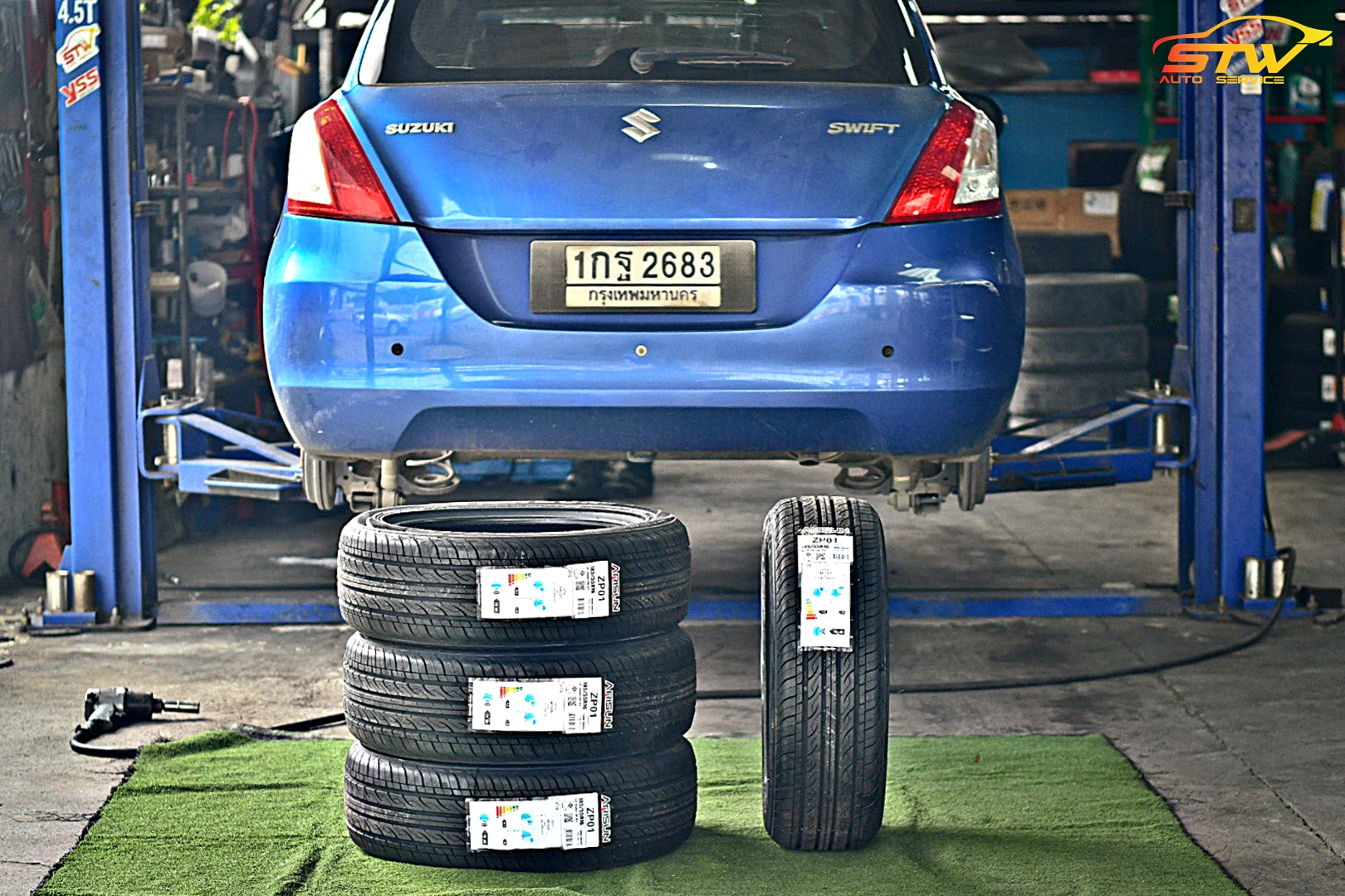 ยาง ARISUN ZP01 185/55R16 83V ติดตั้งใส่ SUZUKI SWIFT