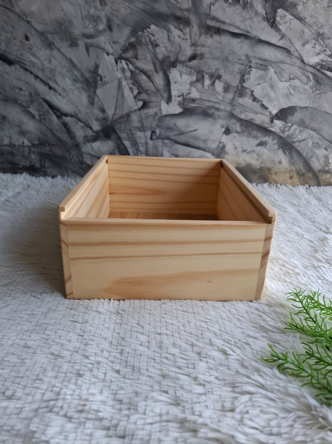 กล่องไม้สนฝาสไลด์