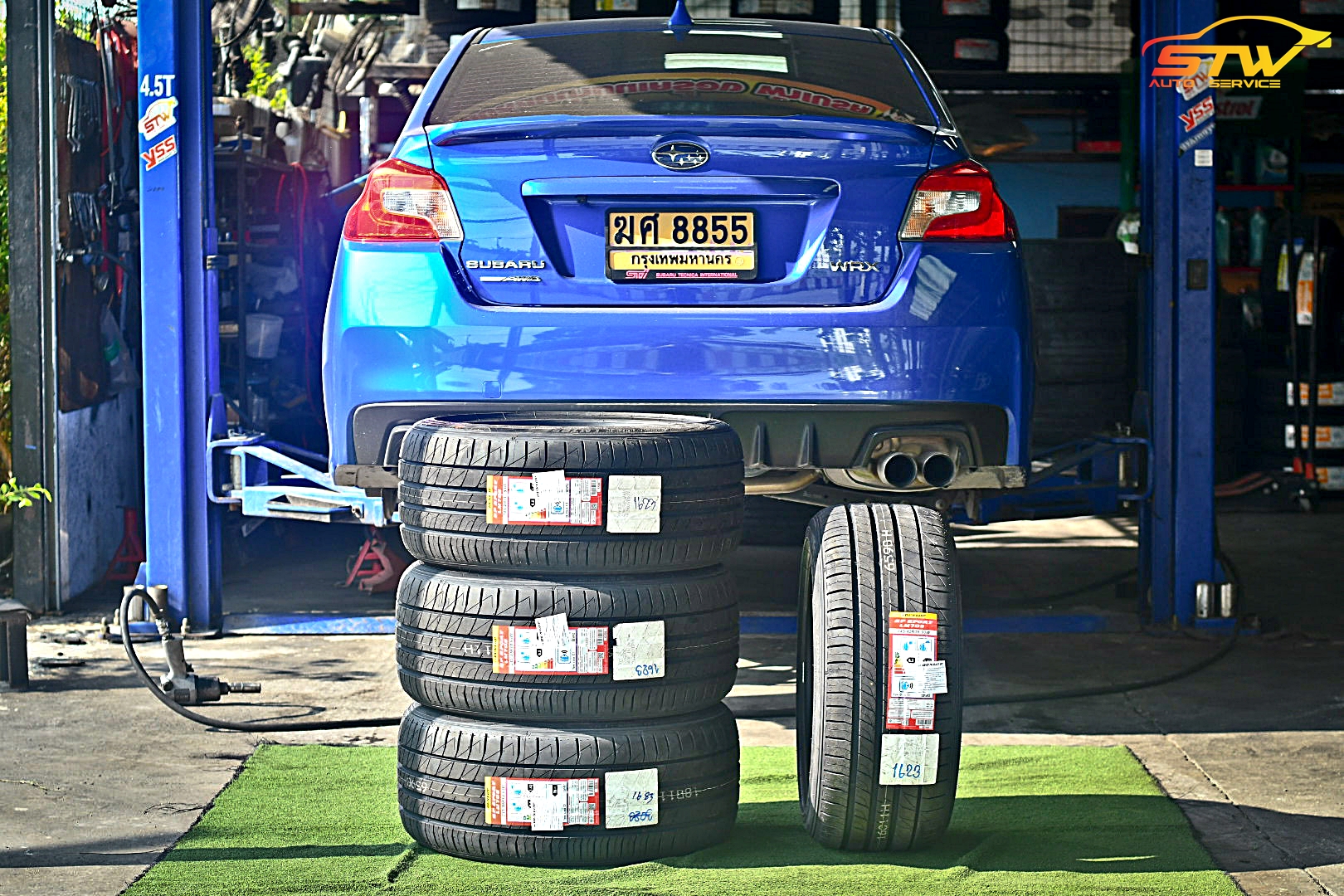 ยาง DUNLOP SP SPORT LM705 245/40R18 93W ติดตั้งใส่ SUBARU WRX