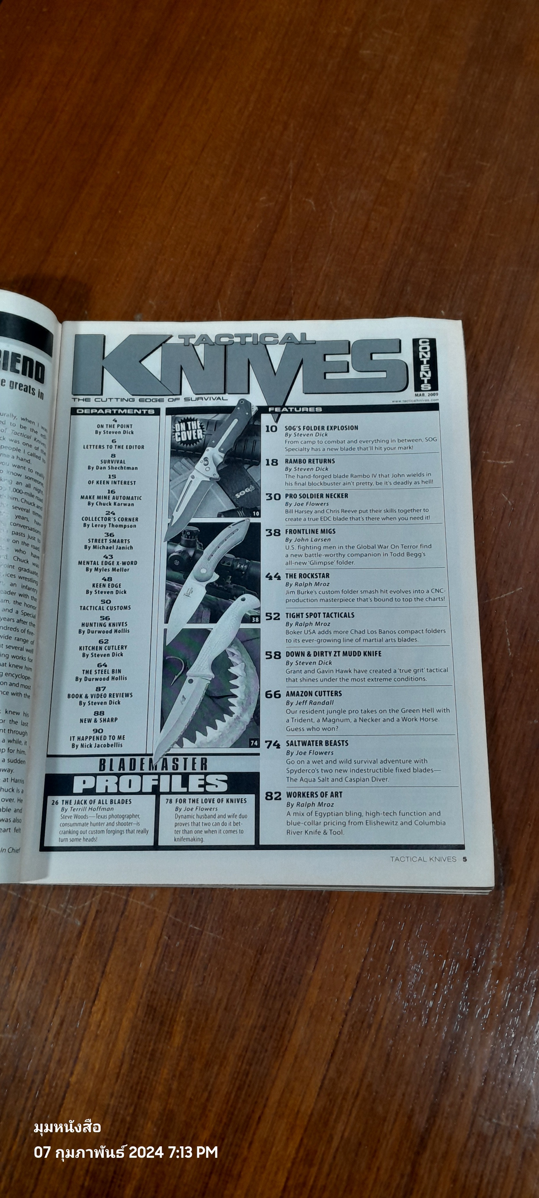 TACTICAL KNIVES MAGAZINE : MAR 2009