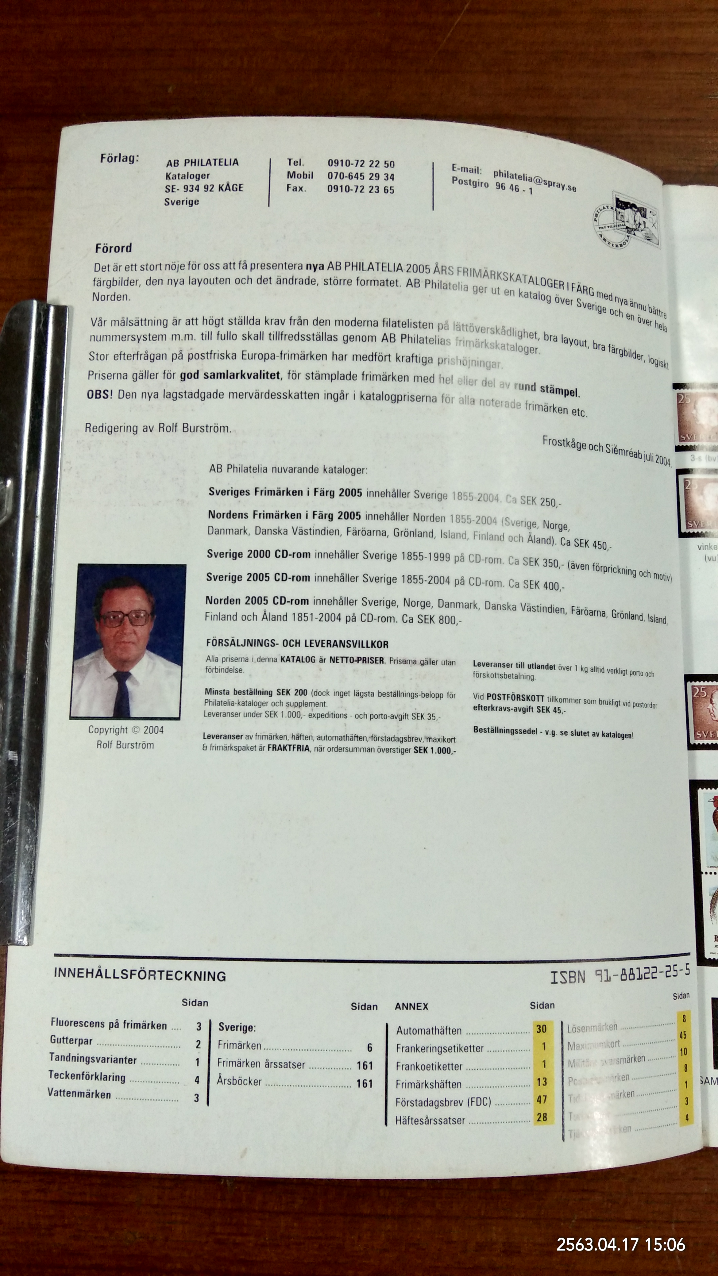 Sveriges Frimarken i Farg 2005