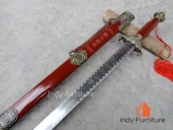 กระบี่ยาว รุ่น Jiansui ปลอกไม้สีแดง