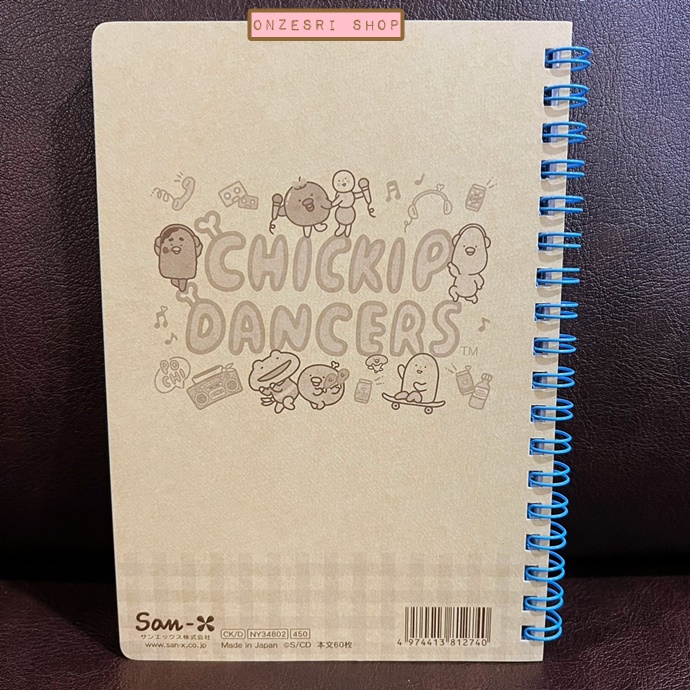 สมุดริมลวด Chickip Dancers - Chickip Dance Music แบบสีขาว ขนาด B6 (18 x 12.5 ซม.) 120 หน้า