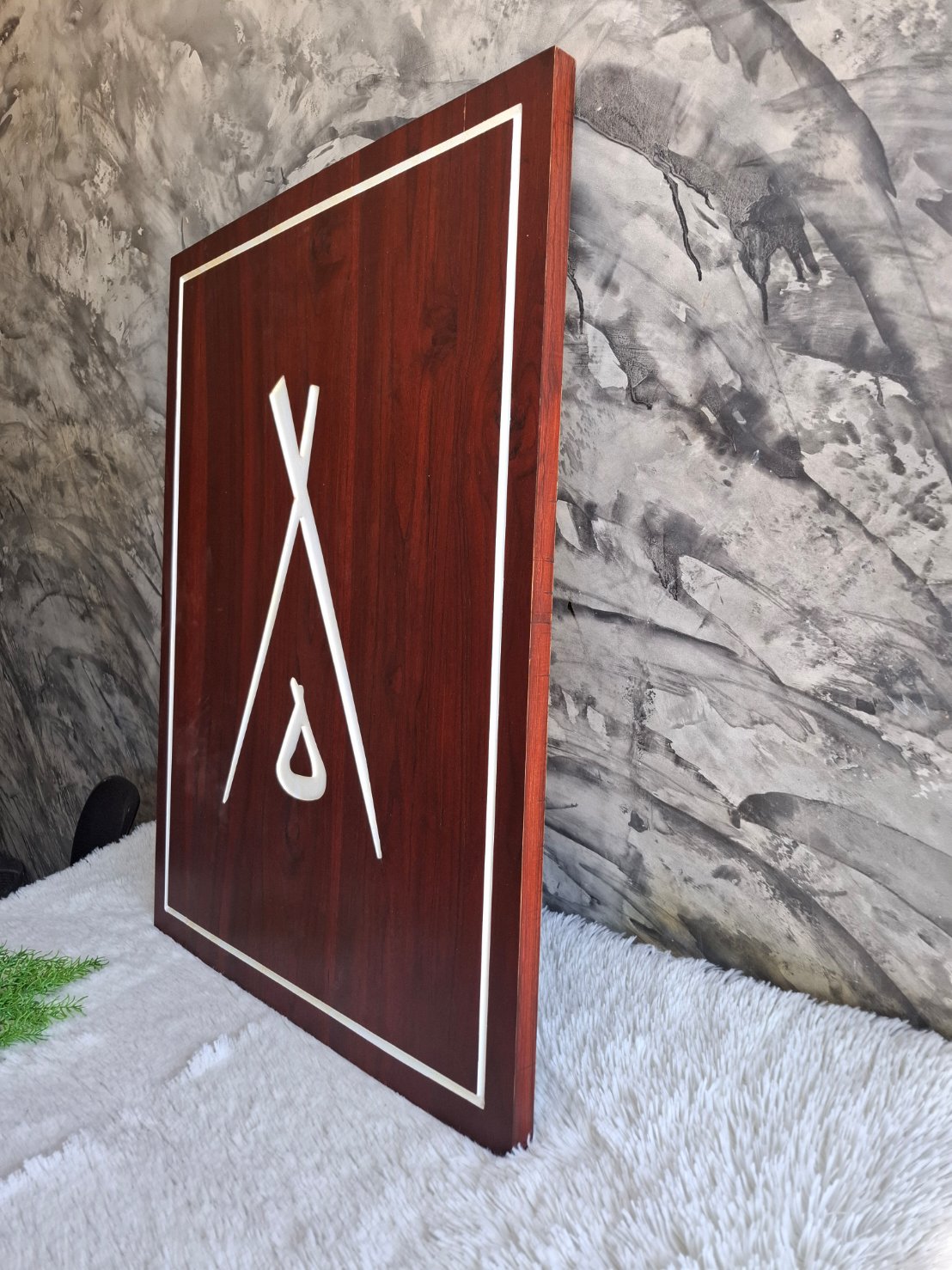 ป้ายไม้สักจริง