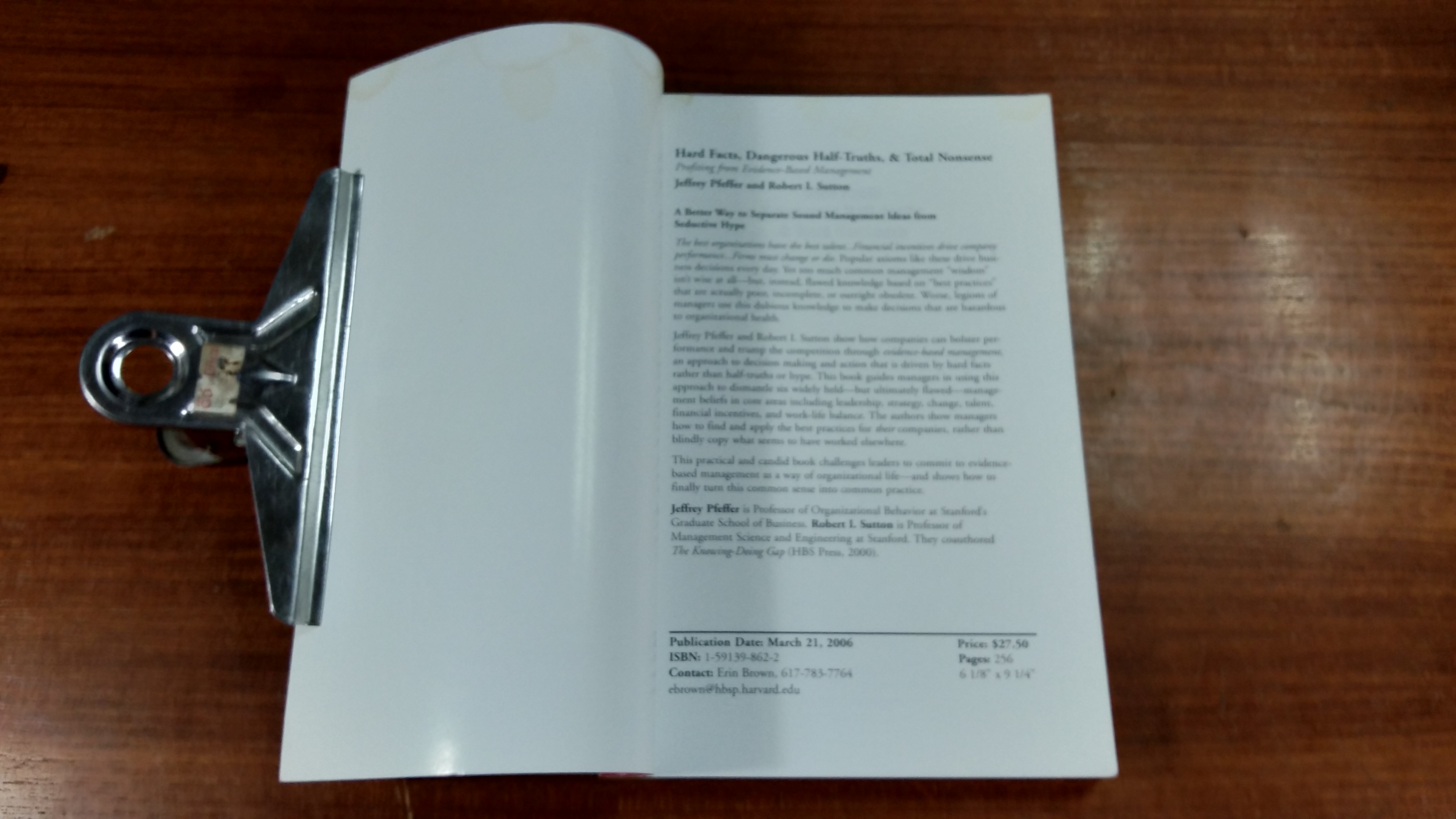 HARD FACTS, DANGEROUS HALF-TRUTHS & TOTAL NONSENSE / Pfeffer-Sutton