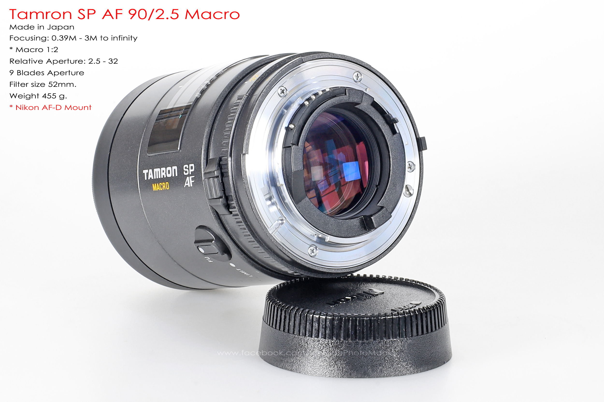 Tamron SP AF 90/2.5 Macro *Nikon AF-D Mount เลนส์มาโครพรอตเทรตสำหรับกล้อง Nikon DSLR
