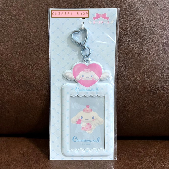พวงกุญแจเฟรมการ์ด/โพลารอยด์/รูป/บัตร ของแท้จาก Sanrio Japan คอลเลกชั่น Sanrio Dreaming Angel Design Series ขนาด 7.5 x 0.3 x 14.3 ซม. ทำจาก PVC แบบ Cinnamoroll