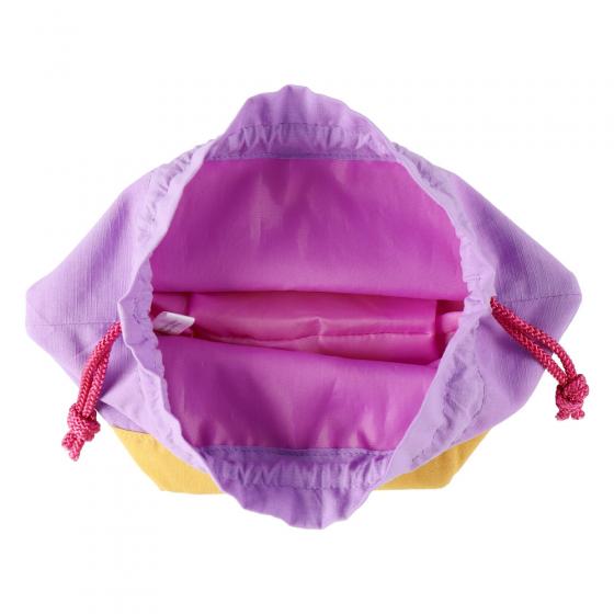 ถุงผ้ารูดเชือกแบบญี่ปุ่น Studio Ghibli Japanese Drawstring Bag แบบ Kiki's Delivery Service สีม่วงอ่อน ขนาด 30 x 20 x 16 ซม. ฐานกว้าง