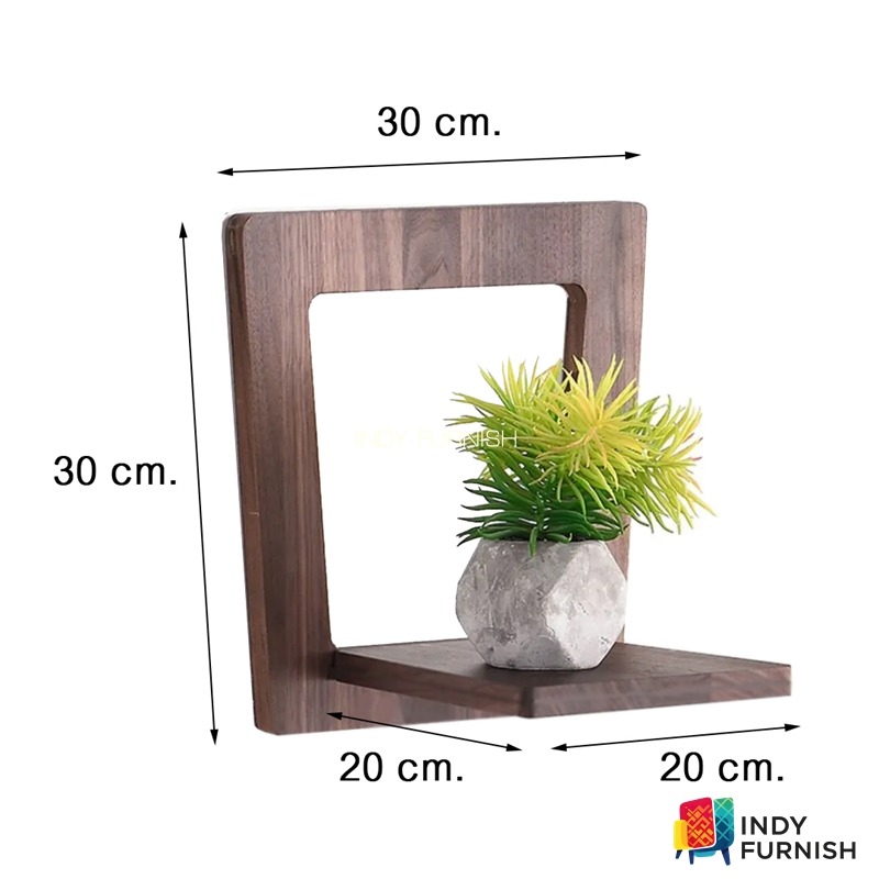 ชั้นวางต้นไม้ หิ้งพระ วางของ รุ่น Sata ไม้ยางพารา ( ราคา/1ชิ้น)