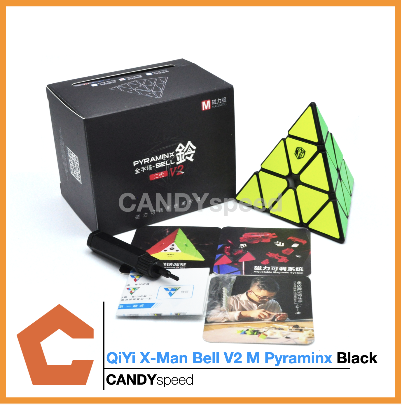 รูบิค Qiyi X-Man Bell V2 M Pyraminx *มีแม่เหล็ก* | By CANDYspeed