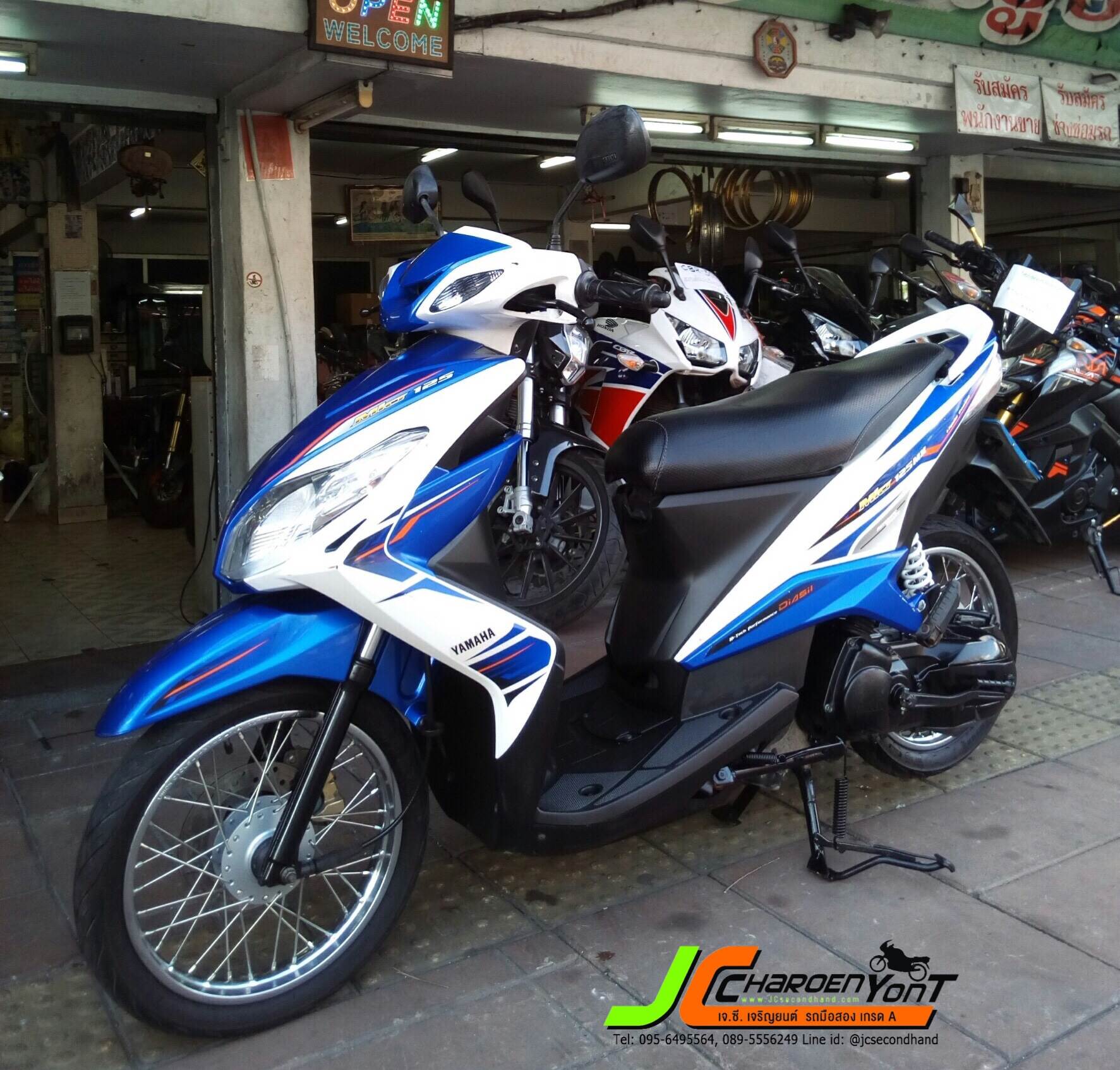 "รถบ้านเทินร์มา" YAMAHA MIO125 จดทะเบียนปี54 โดยรวมดูดีเดิมๆ เครื่องเดิม เงียบ วิ่งดีศูนย์ตรง สตาร์ทง่าย ชุดสีสวยครบๆไม่มีล้มถาก