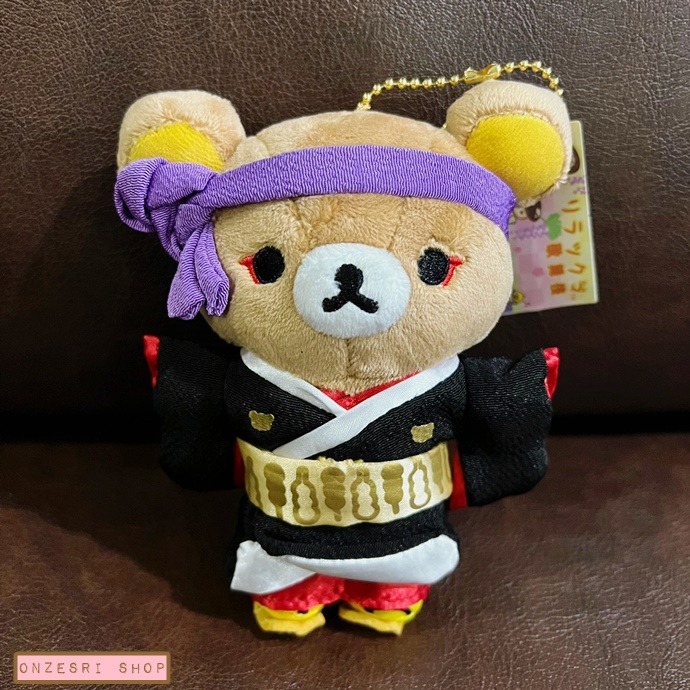 พวงกุญแจตุ๊กตา Rilakkuma Kabuki (Japan Limited) แบบ Rilakkuma ขนาด 14 x 11 x 5 ซม.