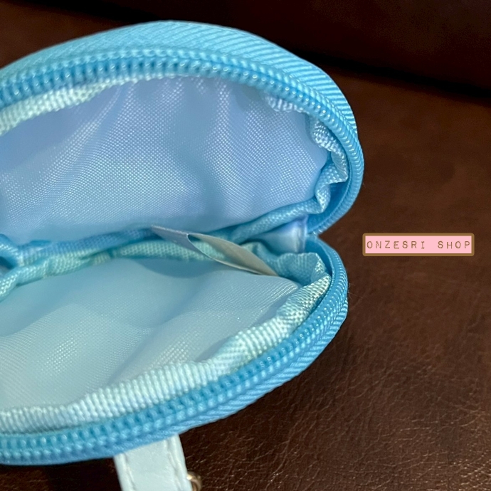 พวงกุญแจกระเป๋าใส่เหรียญ Tenshi na Ebiten Idol (Limited) Embroidered coin purse แบบ Tokage สีฟ้า ขนาด 8 x 8 x 1.5 ซม. ไม่มีขายทั่วไป เป็นแบบต้องลุ้นกับทางหน้าร้าน San-X ที่ญี่ปุ่นเท่านั้น