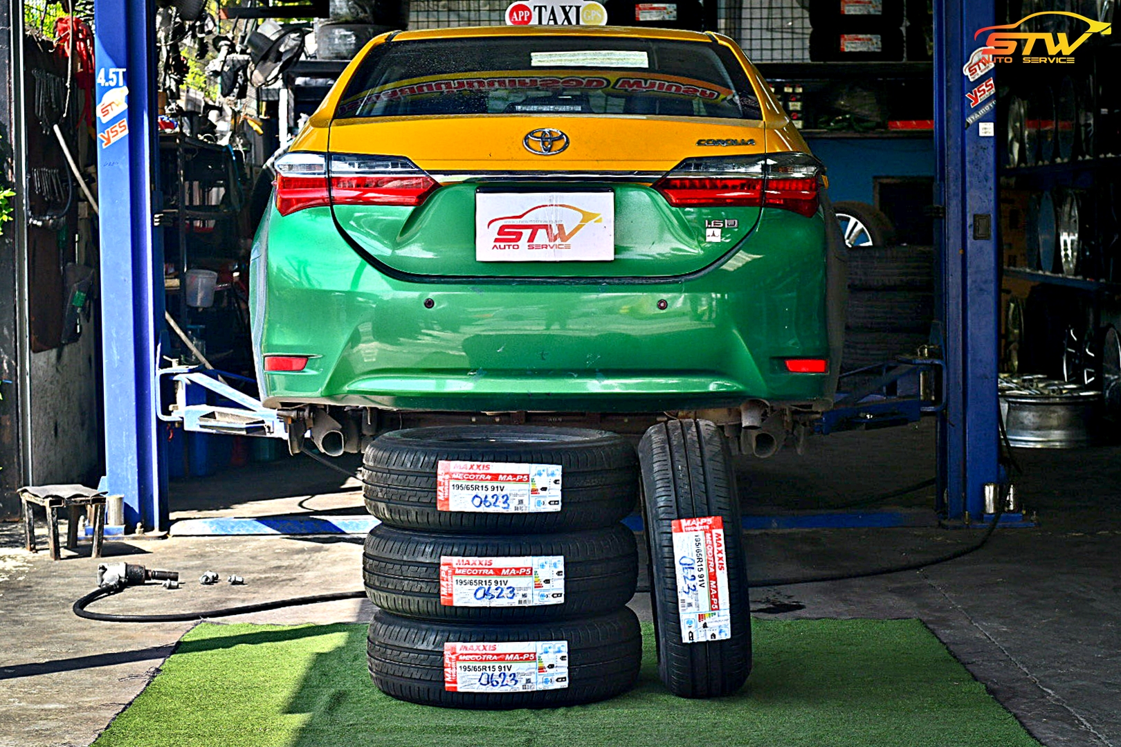 ยาง MAXXIS MECOTRA MAP5 195/65R15 91V ติดตั้งใส่ TOYOTA ALTIS