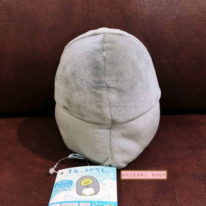 ตุ๊กตา Sumikko Gurashi - Shiro Kuma no Tomodachi ไซส์ S แบบ Penguin? เขียว ใส่ชุดเพนกวินดำ ขนาด 12.5 x 9.5 x 11 ซม.