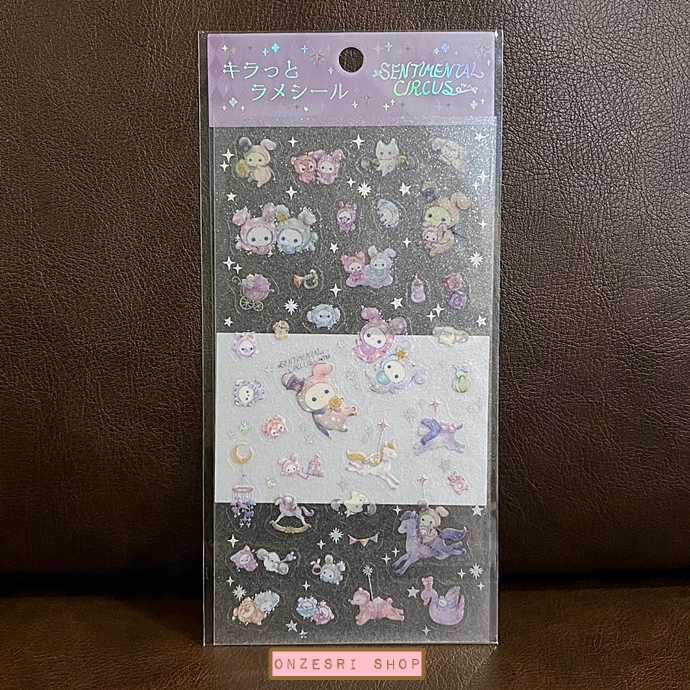Sticker ลาย Sentimental Circus - Spica and the Child of the Constellation Kiraholo Seal ตรงลายเป็นแบบกลิตเตอร์วิ้ง ๆ น่ารักมาก ขนาด 20 x 9.5 ซม.