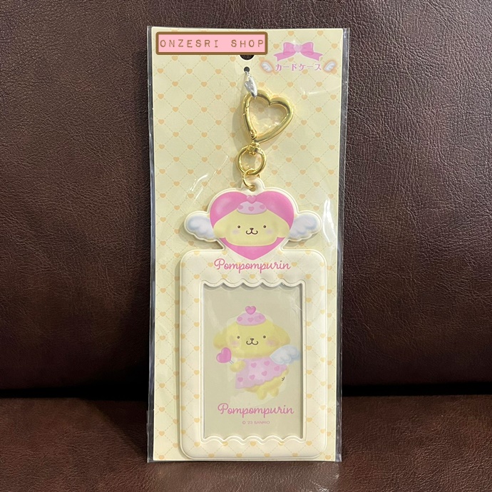 พวงกุญแจเฟรมการ์ด/โพลารอยด์/รูป/บัตร ของแท้จาก Sanrio Japan คอลเลกชั่น Sanrio Dreaming Angel Design Series ขนาด 7.5 x 0.3 x 14.3 ซม. ทำจาก PVC แบบ Pompompurin