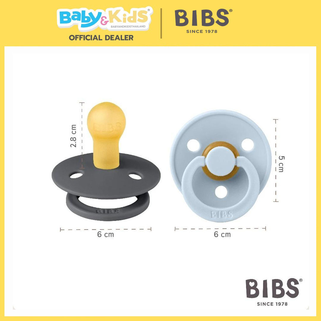 Bibs จุกหลอกทรงกลม Bibs x Liberty / 2 รุ่น Natural Rubber Colour Eloise Size 1 Ivory Mix