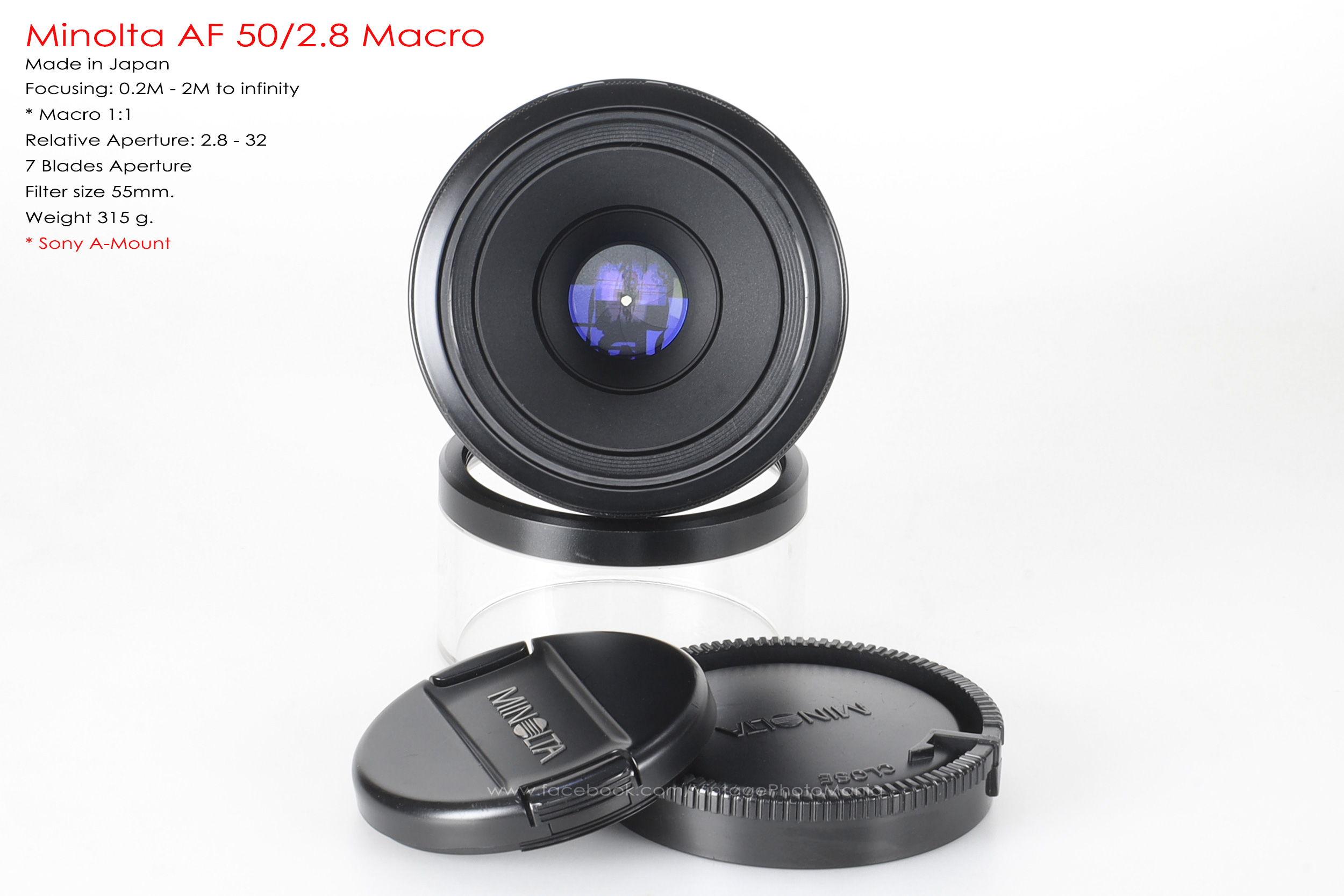 Minolta AF 50/2.8 Macro *Sony A Mount เลนส์มาโครสำหรับกล้อง Sony DSLR