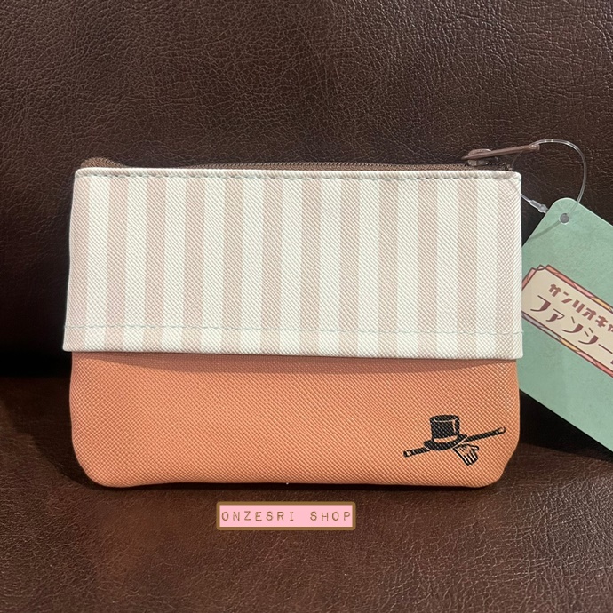 กระเป๋า Sanrio Characters Fancy Retro Collection Pouch & Tissue Case แบบ The Vaudeville Duo ด้านหลังใส่ทิชชู่ได้ มีซิปปิดเปิด ขนาด 13 x 9.5 x 0.7 ซม. ทำจาก PVC