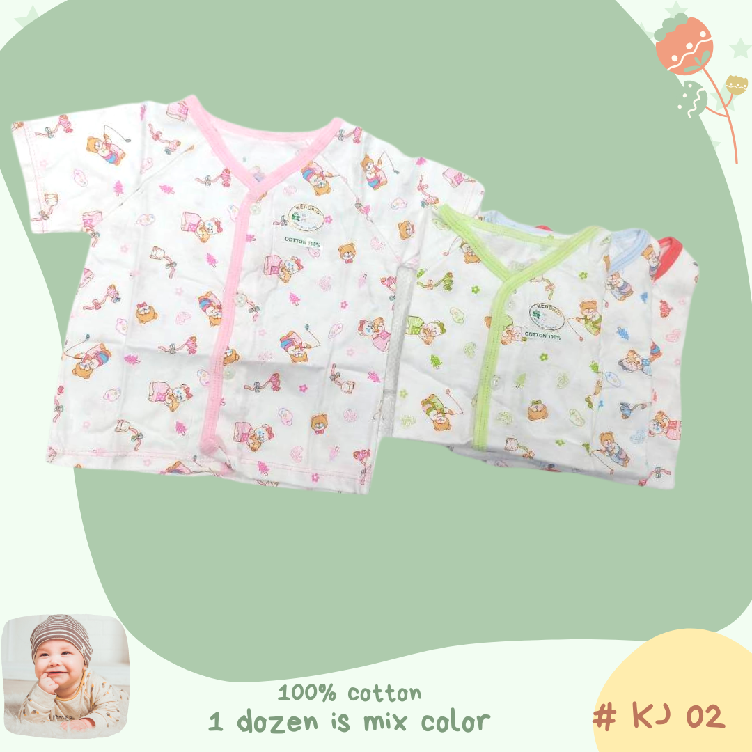 Baby shirt 100% cotton , button front, Kero Kids