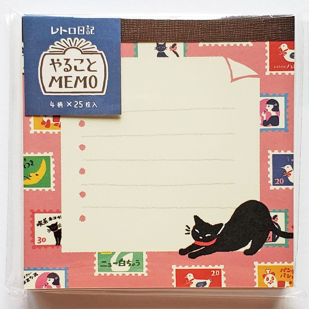 สมุดฉีก Furukawa Paper Works Memo จากญี่ปุ่น ลาย Cat ขนาด 9 x 9 ซม. มี 4 ลาย รวม 100 แผ่น