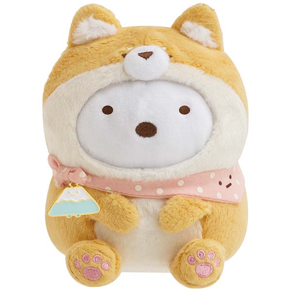 ตุ๊กตา Sumikko Gurashi - Dog Cosplay with Puppy ไซส์ S แบบ Shiro Kuma ใส่ชุดน้องหมา ห้อยจี้ภูเขาเป็นโลหะ น่ารักมาก ขนาด 11.5 x 9 x 7 ซม.