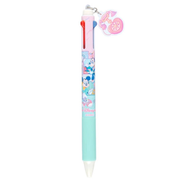 ปากกา Pentel Energel TDR Sweet Time สีชมพูเขียว พร้อมตัวห้อยรูปโทรศัพท์ หมึก 3 สี (แดง ดำ น้ำเงิน) มีขายเฉพาะที่ Tokyo Disney Resort เท่านั้น