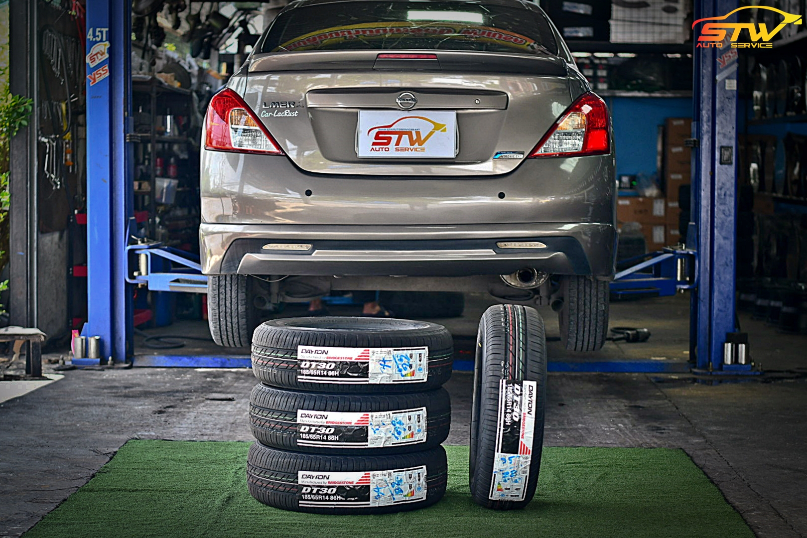 เปลี่ยนยาง NISSAN ALMERA DAYTON DT30 185/65R14 86H