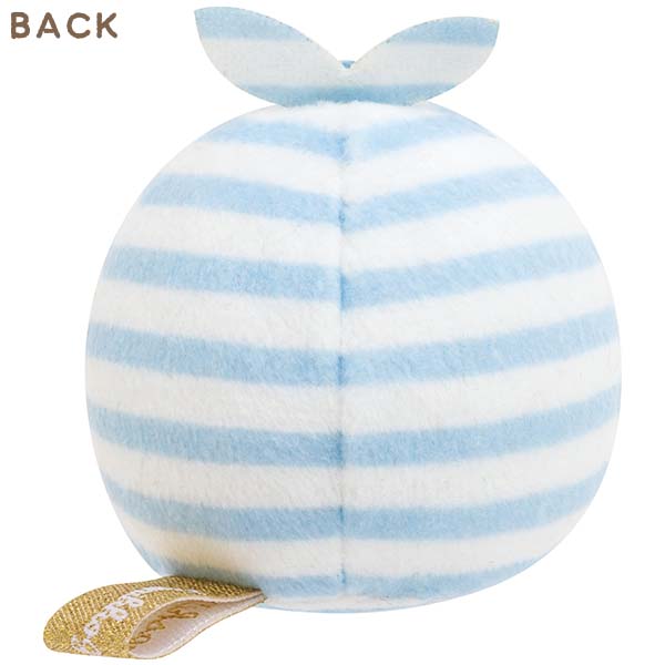 ตุ๊กตา Sumikko Gurashi - Everyone Gathers ตัวเล็ก ไซส์ SS แบบห่อผ้า Furoshiki สีฟ้าลายทาง ขนาด 5 x 4.5 x 4 ซม.