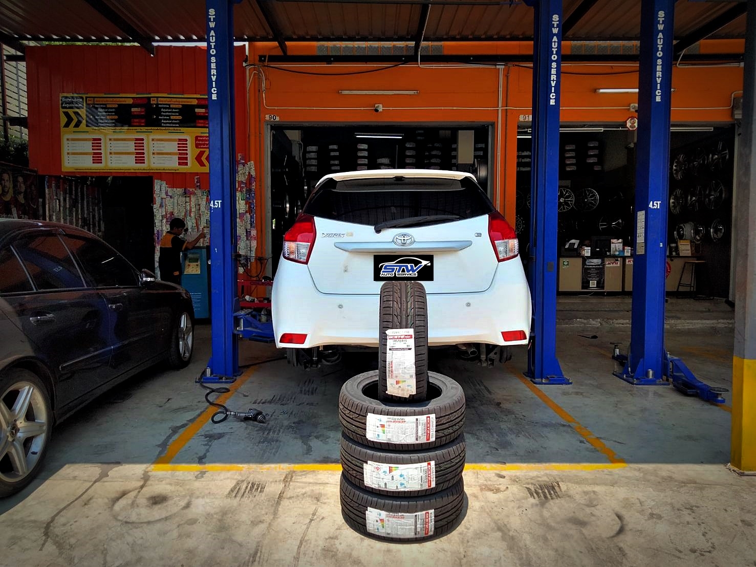 ยาง KUMHO PS31 195/55R15 85V ติดตั้งใส่ HONDA JAZZ