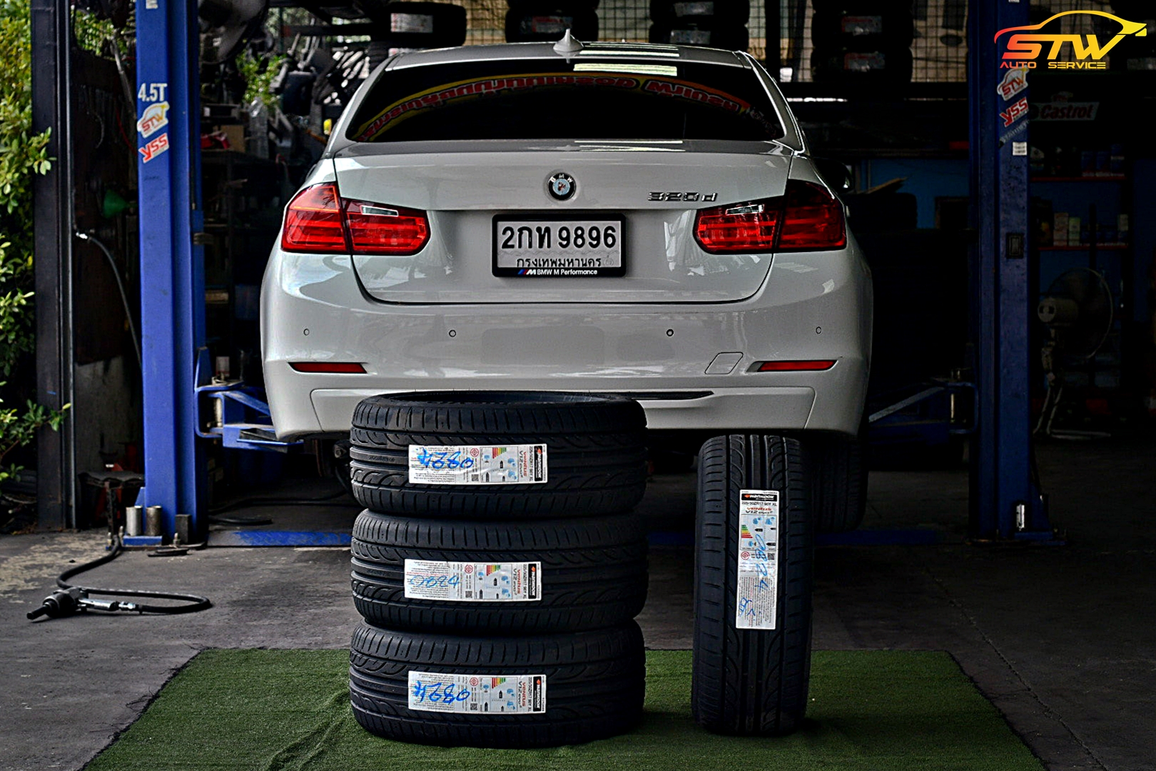 ยาง HANKOOK V12 Evo2 K120 225/50R17 98Y ติดตั้งใส่ BMW Series 3 320d