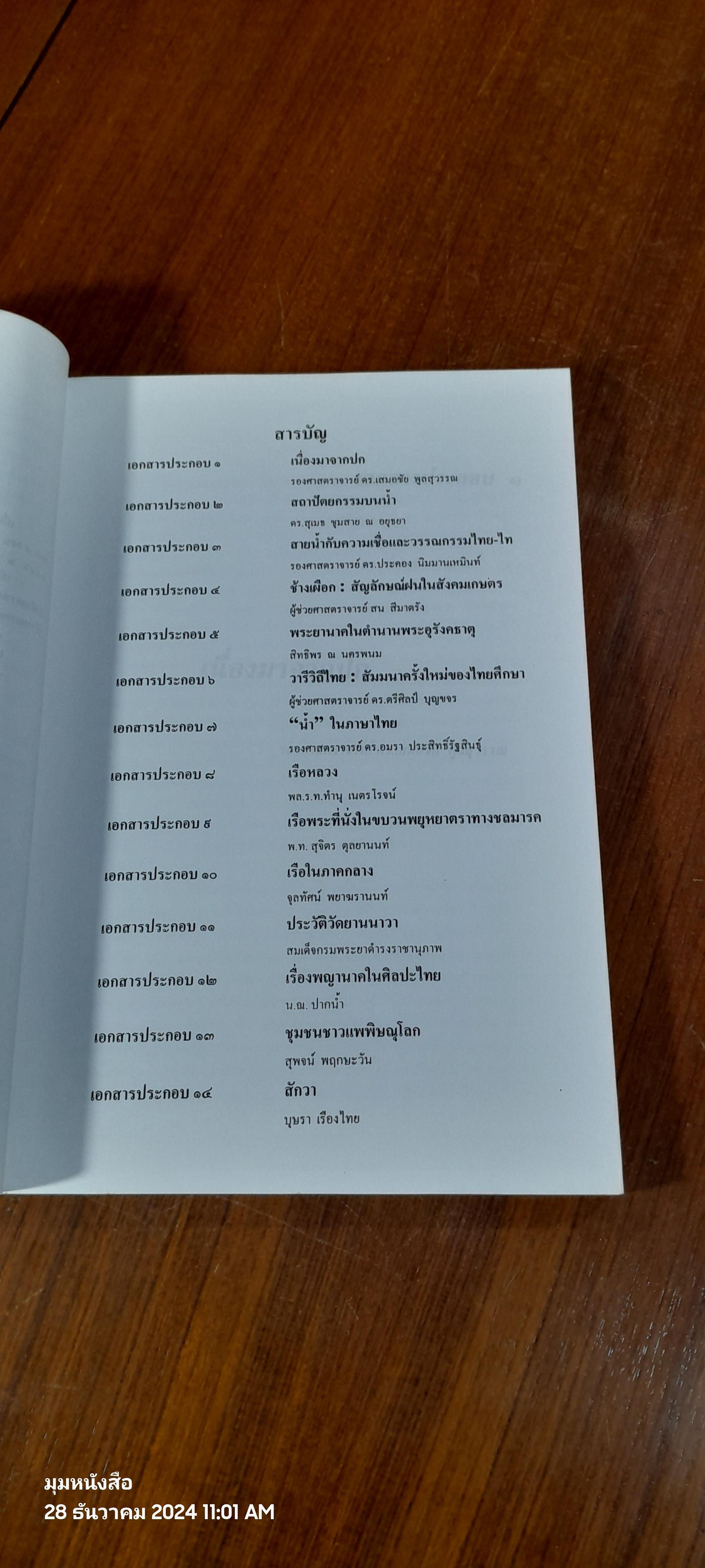 วารีวิถีไทย : สถาบันไทยศึกษา จุฬาลงกรณ์มหาวิทยาลัย
