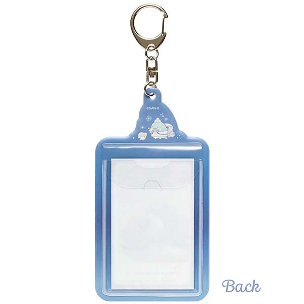 พวงกุญแจใส่การ์ด/โพลารอยด์/รูป/บัตร Sumikko Gurashi Tokage, Mom and Sparkling Night ขนาด 14 x 7.5 ซม./ ช่องใส่ขนาด 8.6 x 5.4 ซม. ทำจาก PVC แบบสี Tokage & Mom