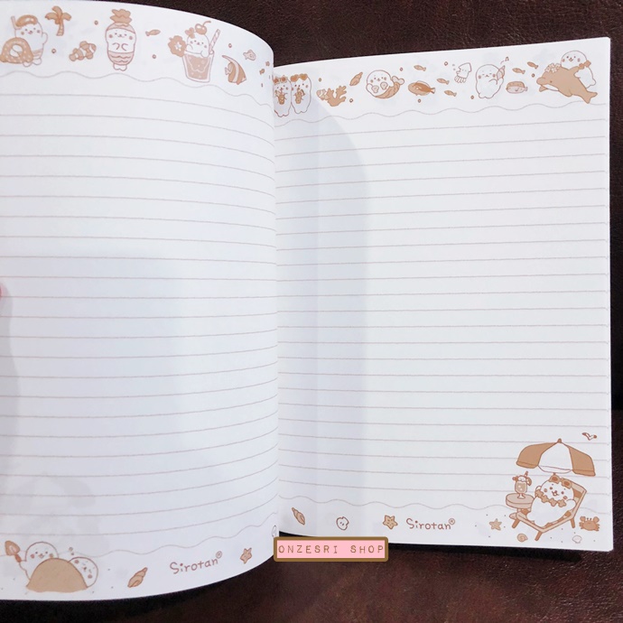 สมุด Sirotan Notebook แบบ Drinks สีเหลือง ขนาด 14.8 x 21 ซม. มี 64 หน้า