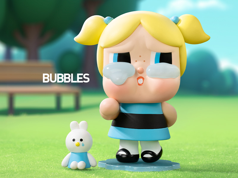 กล่องจุ่ม CRYBABY × Powerpuff Girls Series Figures ของแท้จากช็อป POP MART Shanghai