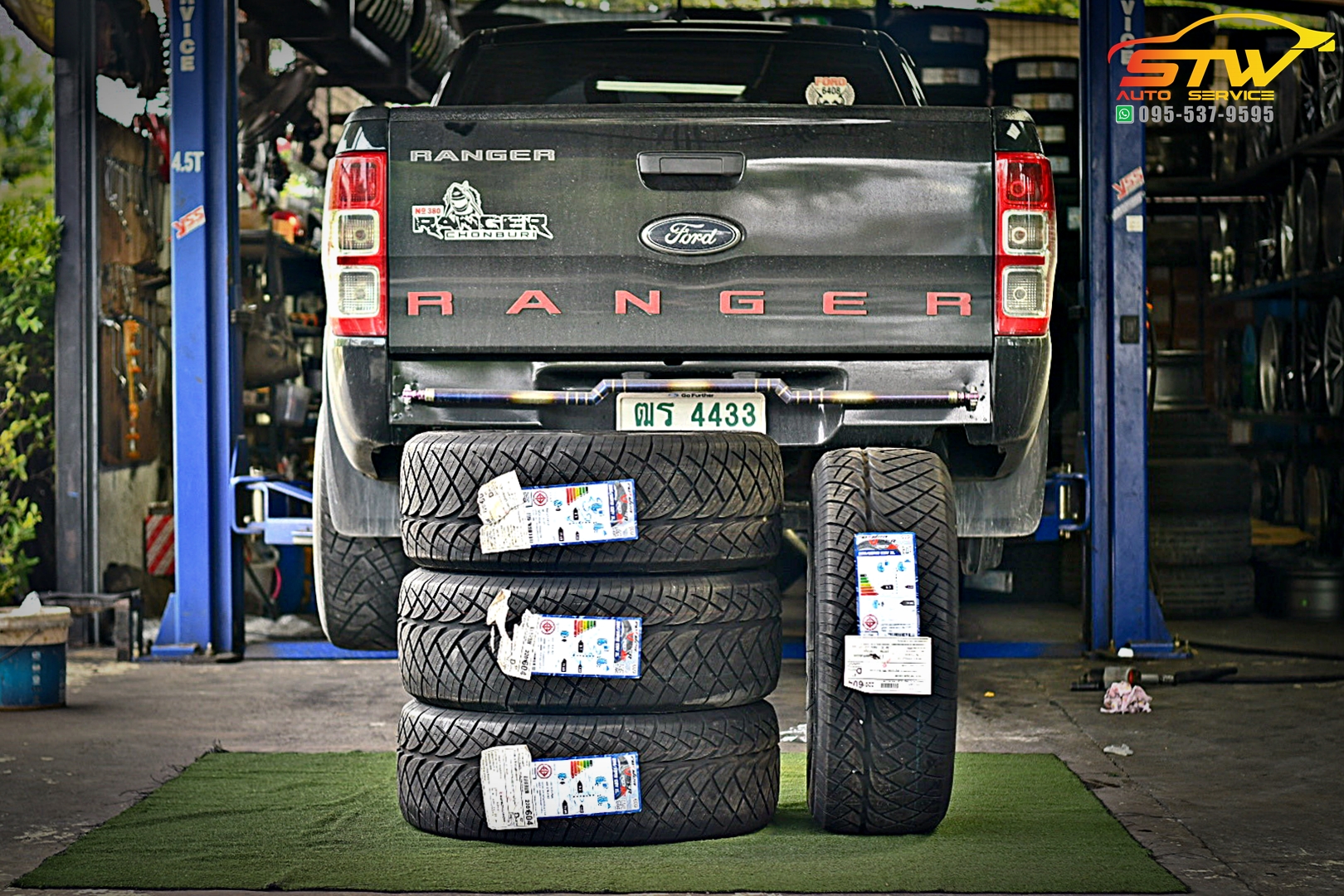 เปลี่ยนยาง FORD RANGER RAIDEN VIPER RD09 255/55R18 109V