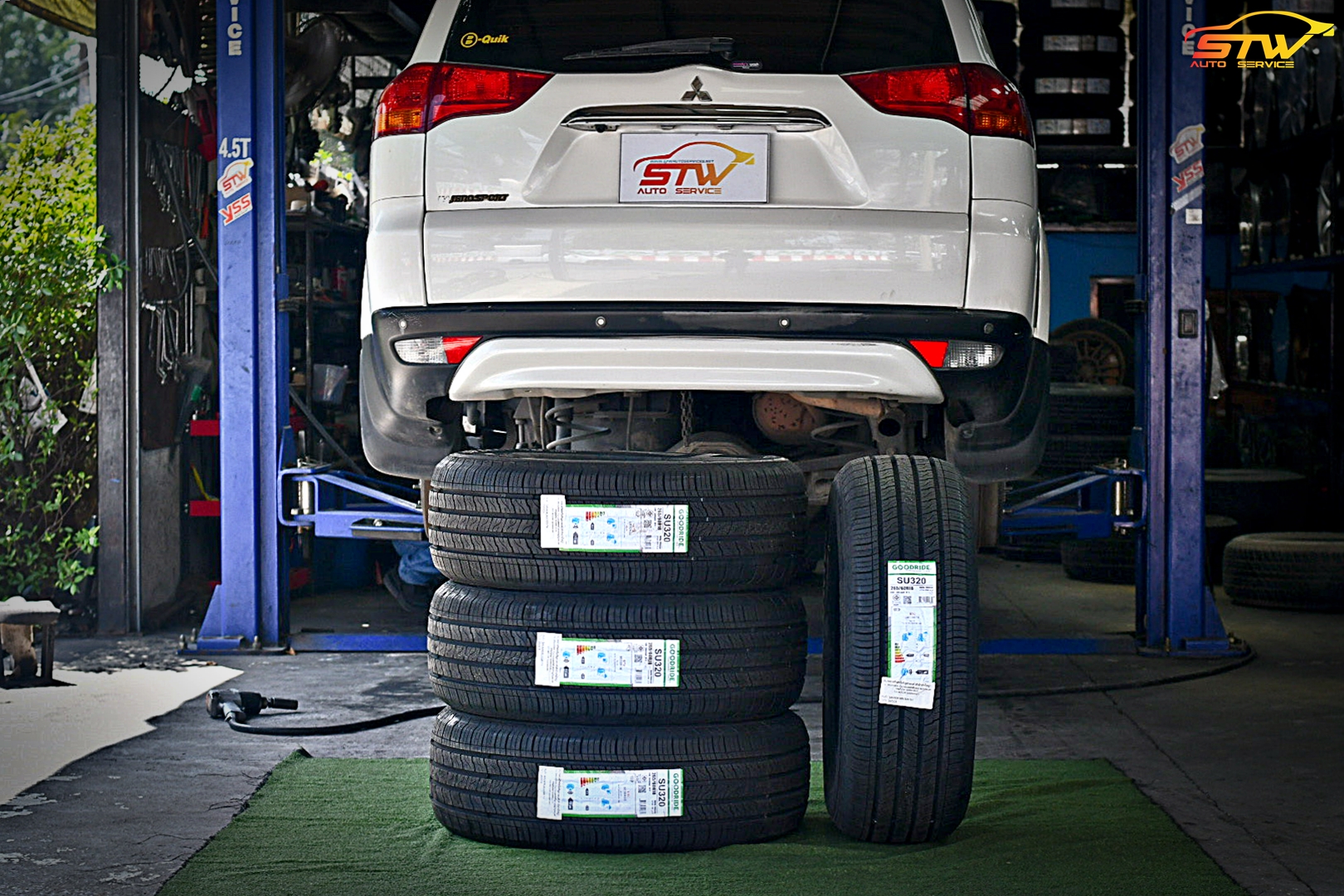เปลี่ยนยาง MITSUBISHI PAJERO SPORT GOODRIDE SU320 265/60R18 114V