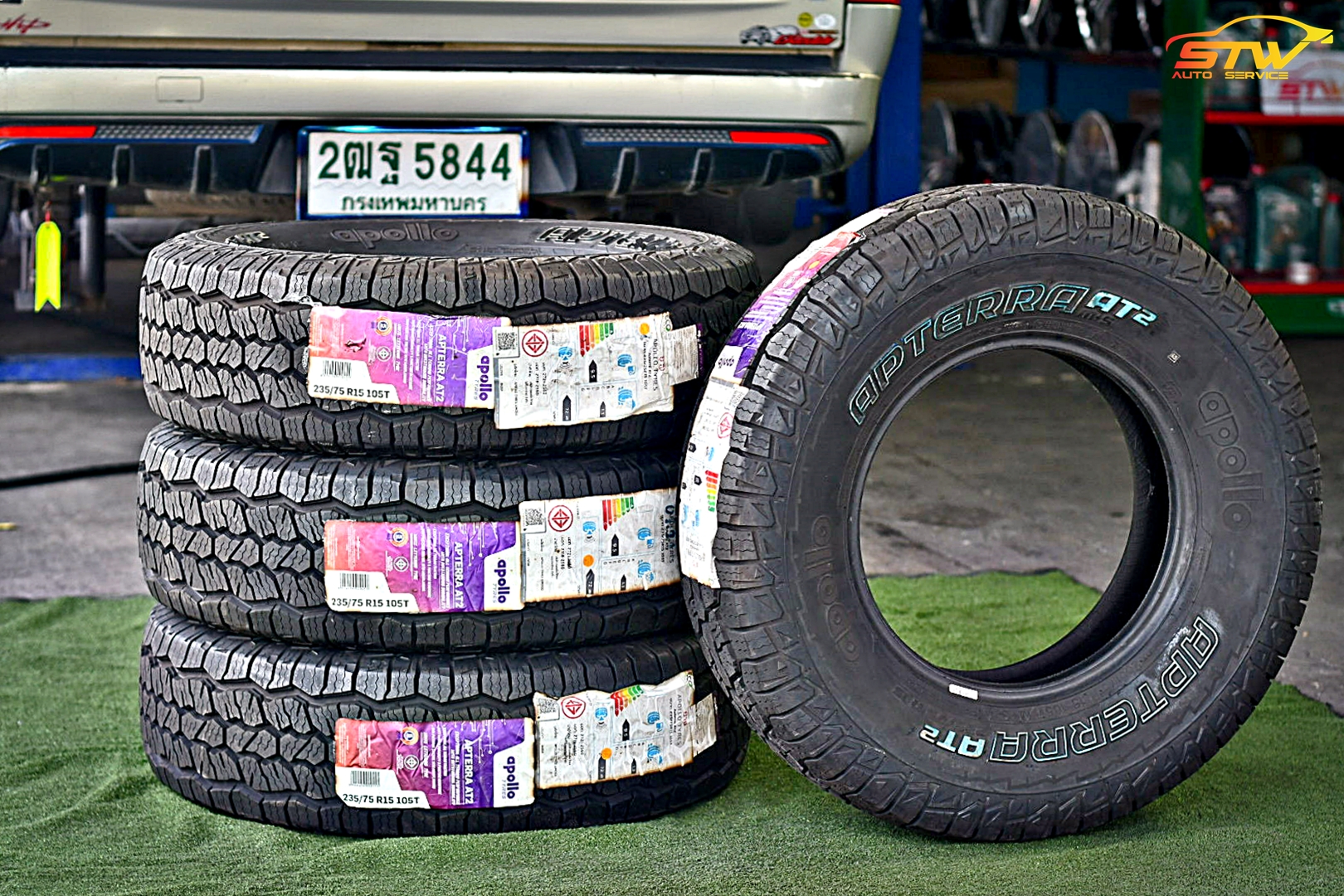 ยาง APOLLO Apterra AT2 235/75R15 105T ติดตั้งใส่ ISUZU D-MAX
